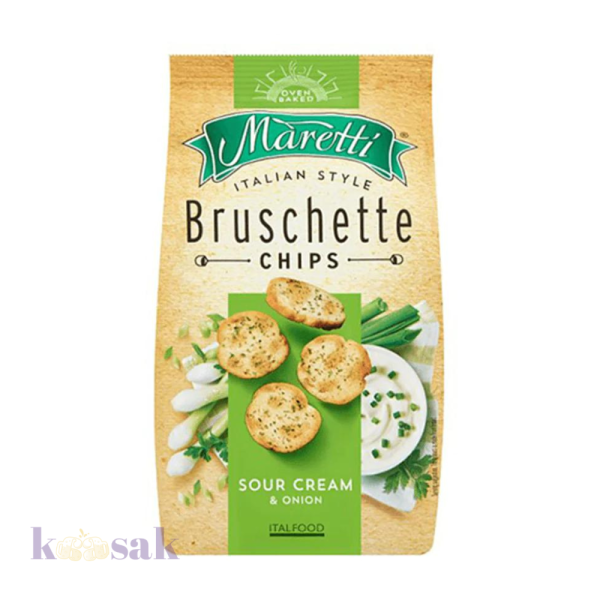 Maretti Bruschette Sour Cream And Onion Flavor – 70 G