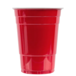 Red Plastic (25 cups) Cups 500 ml