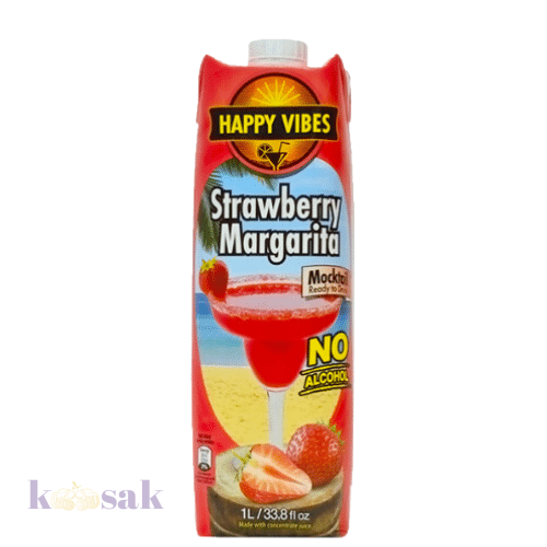 Happy Vibes Strawberry Margarita Cocktail – 1 L