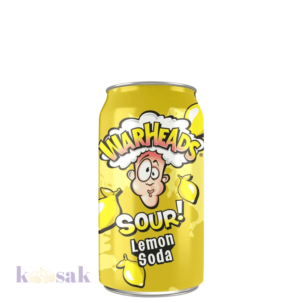 WARHEADS Sour Lemon Soda - 355 ml