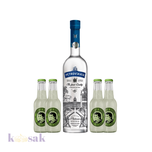 Petrovskaia Vodka 100 cl with 4 Mixers