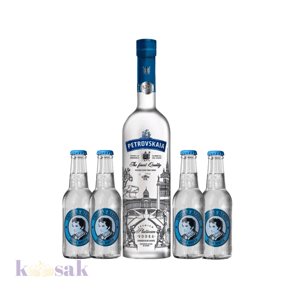 Petrovskaia Vodka 175 cl with 4 Mixers