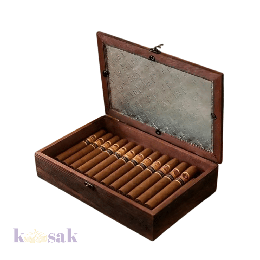Wooden Cigar Storage - 2 Pcs