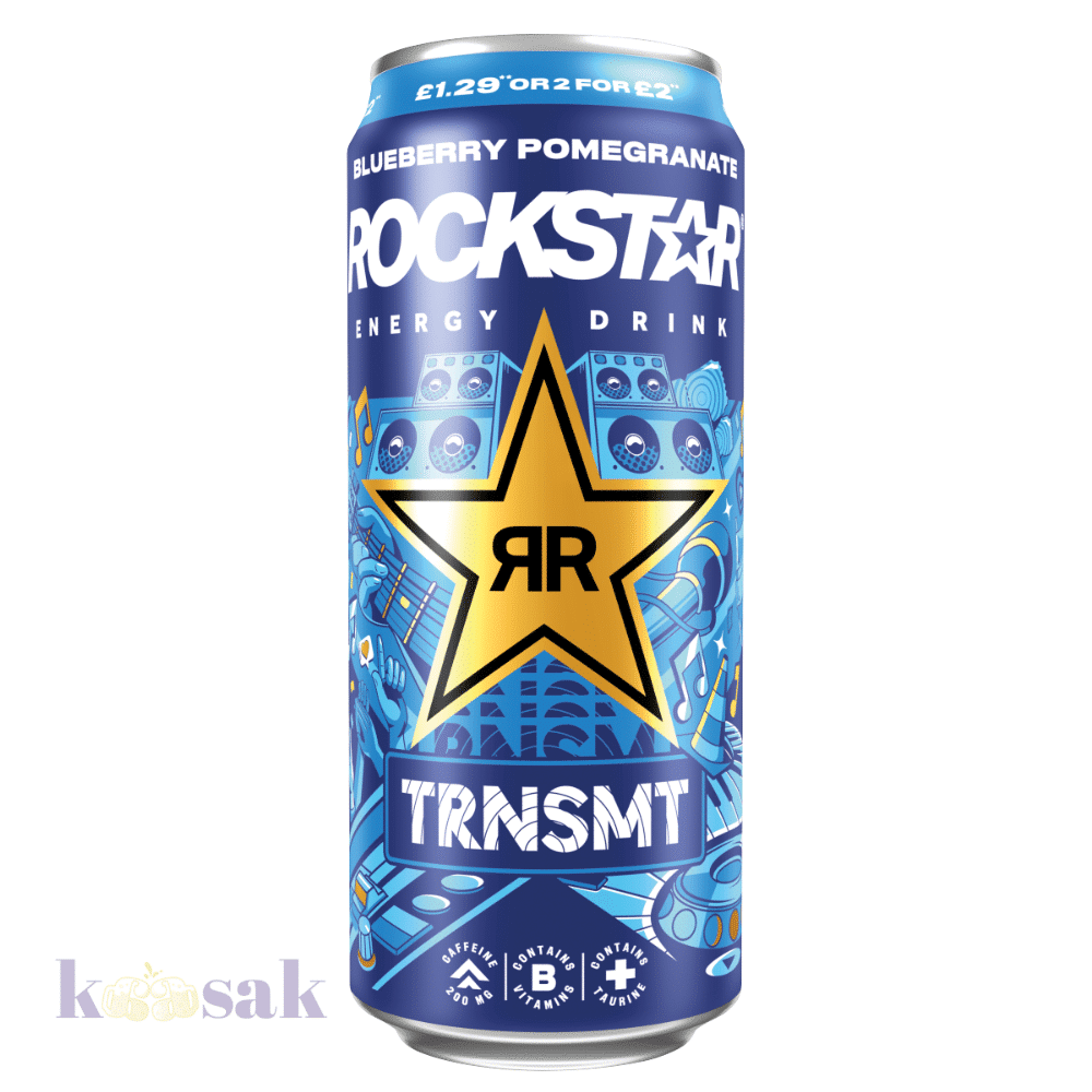 RockStar BlueBerry Pomogrante Energy Drink - 500 ML