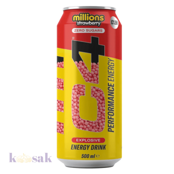 C4 Zero Sugar Strawberry Energy – 500 ML