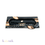 Cohiba Rectangle Ceramic Ashtray - Black
