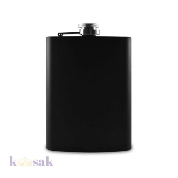 Matt Black Stainless Steel Flask