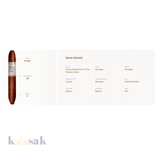 Gurkha Castle Reserve 12 years