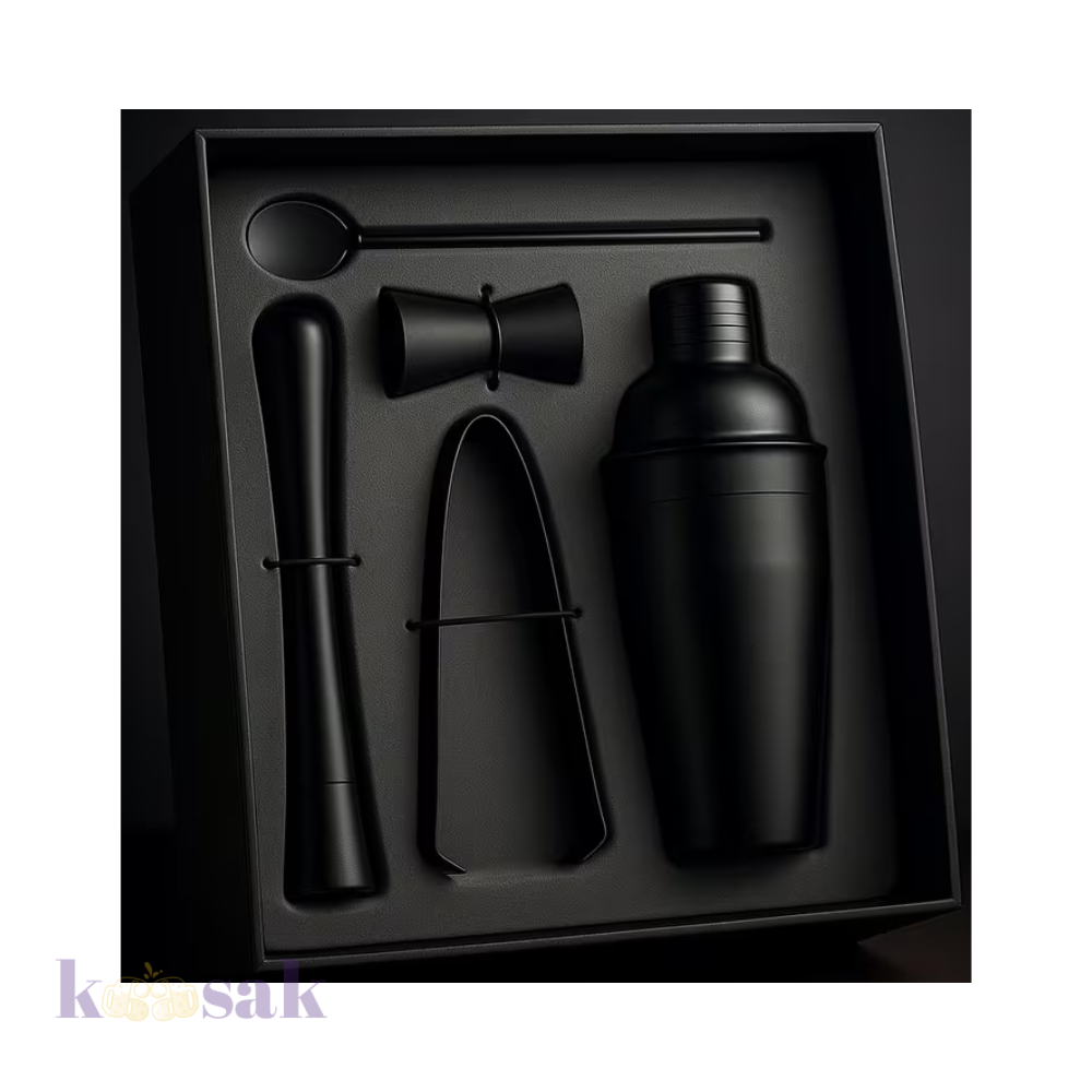 Cocktail Shaker Set - Matt Black
