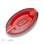 Cigarloong Oval Cigar Ashtray - Red