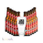 Carakale Red Sea-rious Bottles x 12 with Glass - 33 cl