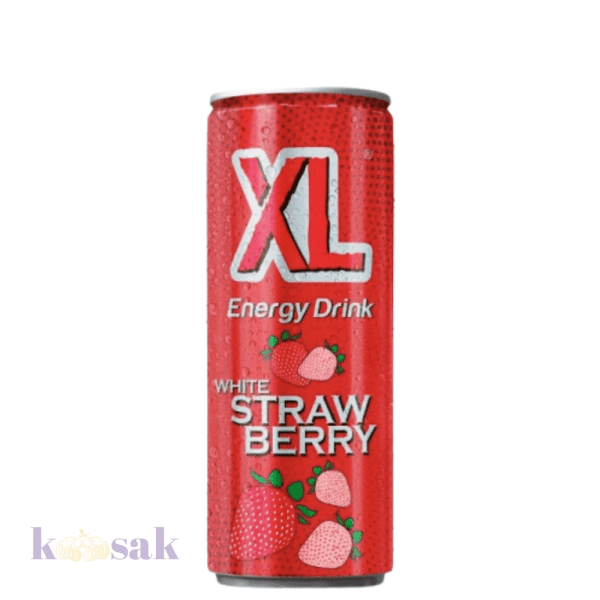 XL Energy White Strawberry Drink Can – 250 ml