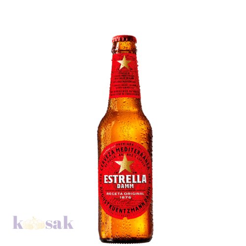 Estrella Damm Beer Bottles - 33 cl