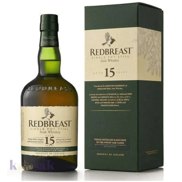 Redbreast 15 Year Single Pot Still Irish Whiskey – 70 cl