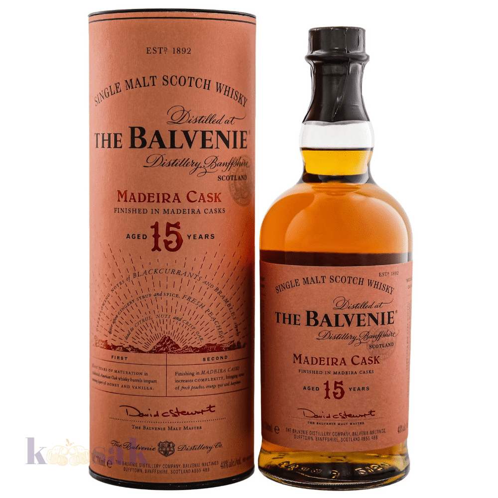 The Balvenie Madeira Cask 15 Year Single Malt Whisky - 70 cl