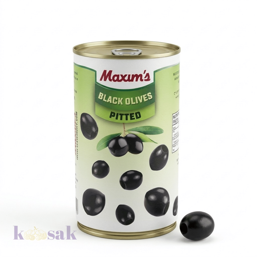 Maxims Black Olives Pitted - 360g