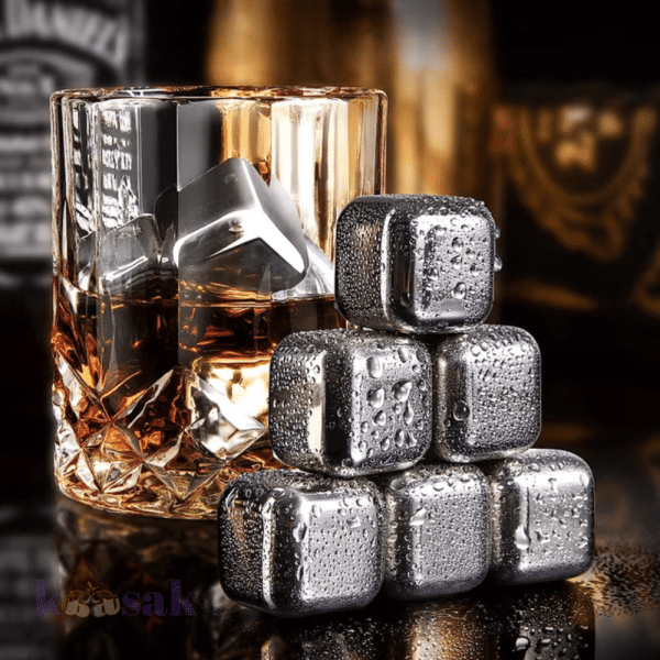 Whiskey Ice Cubes – 6 Pcs