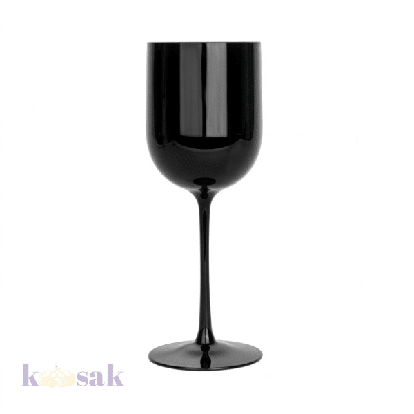 Black Plastic Wine Glass – 480ml