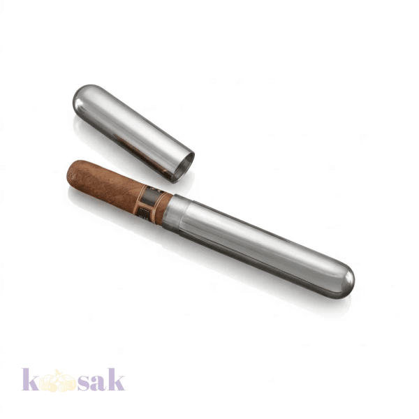 Single Slot Cigar Case – Stainless Steel