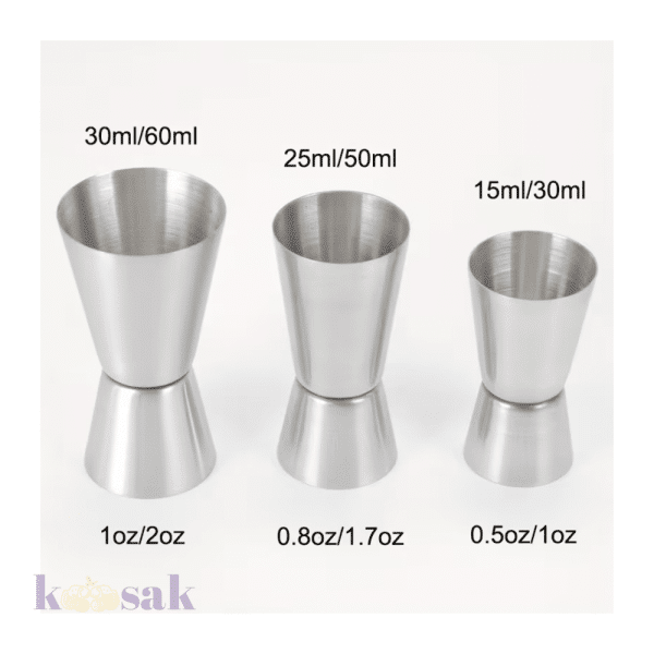 Cocktail Jiggers 3 pcs