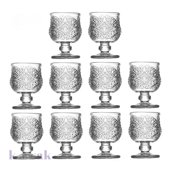 Elegant Spirit Glass Shots – 10 pcs
