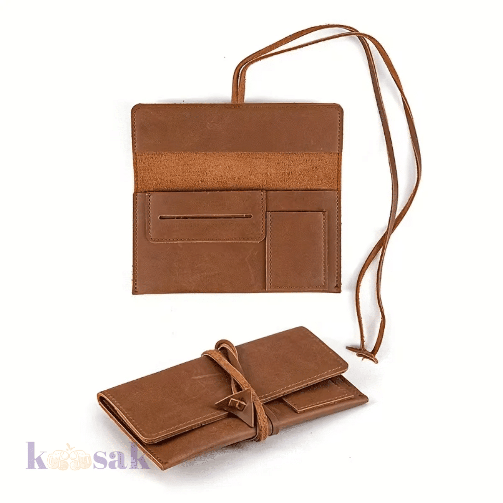Tobacco Leather Pouch | Brown