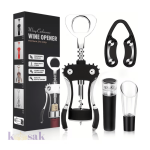 Wine Cork Screw and Bottle Opener 4 in 1