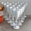 White Plastic Flute Champagne Glasses – 175ml