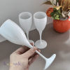 White Plastic Flute Champagne Glasses – 175ml