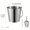 Stainless Steel Ice Bucket 3 Pcs  – 1.5 L
