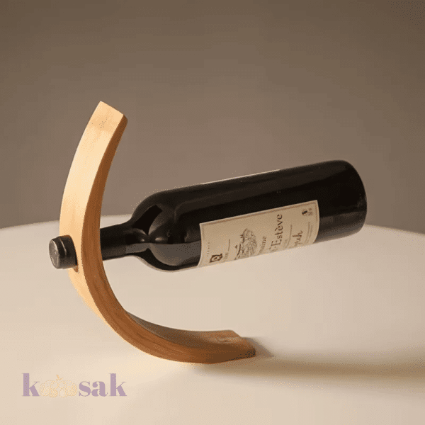 Floating Wood Color Wine Rack
