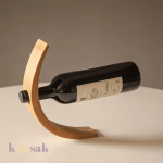 Floating Wood Color Wine Rack