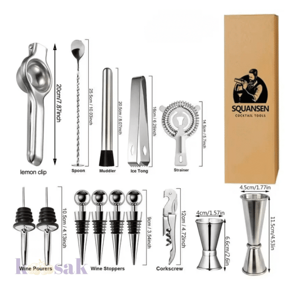 14 pcs Cocktail Tool Set