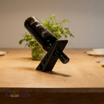 Floating Black Wine Rack