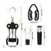 Wine Cork Screw and Bottle Opener 4 in 1